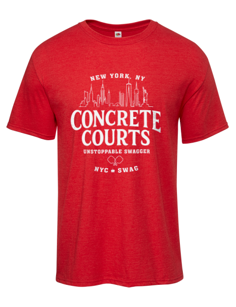 Concrete Courts NYC Pickleball Iconic Men's T-Shirt | Swagsta
