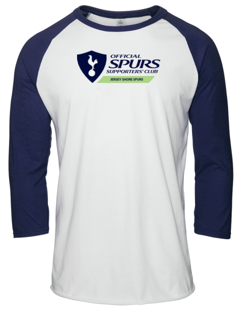 Official Jersey Shore Spurs Unisex Premium Three-Quarter Raglan T-Shirt | Swagsta
