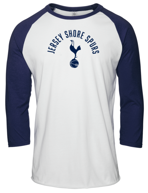 Classic Jersey Shore Spurs Unisex Premium Three-Quarter Raglan T-Shirt | Swagsta