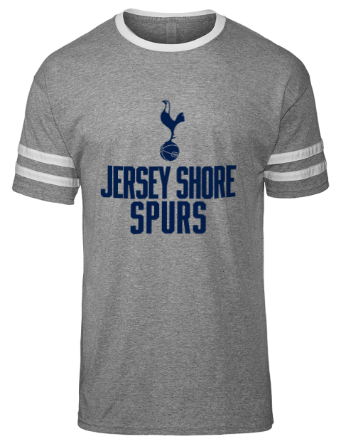Stacked Jersey Shore Spurs Men's Tri-Blend T-Shirt | Swagsta