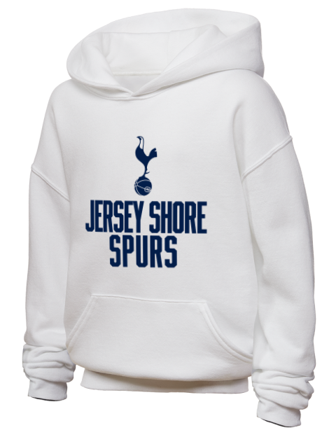 Stacked Jersey Shore Spurs Youth Hooded Sweatshirt | Swagsta