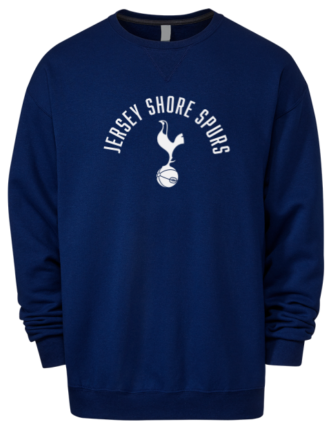 Arched Jersey Shore Spurs Premium Unisex Crewneck Sweatshirt | Swagsta