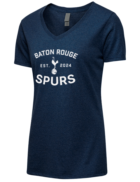 COYS Baton Rouge Spurs Premium Ladies V-Neck T-Shirt | Swagsta