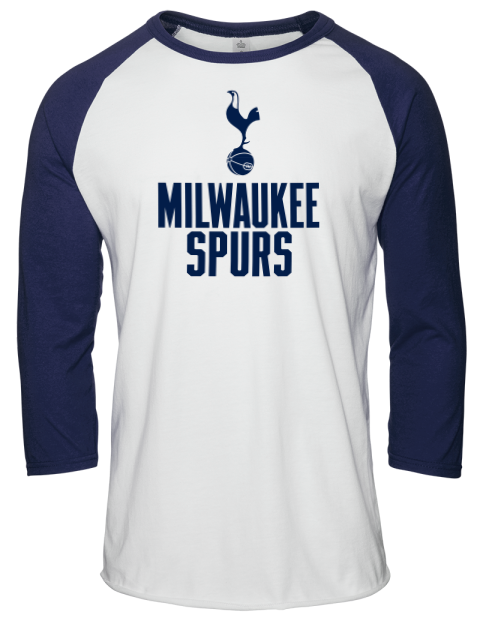 Stacked Milwaukee Spurs Unisex Premium Three-Quarter Raglan T-Shirt | Swagsta