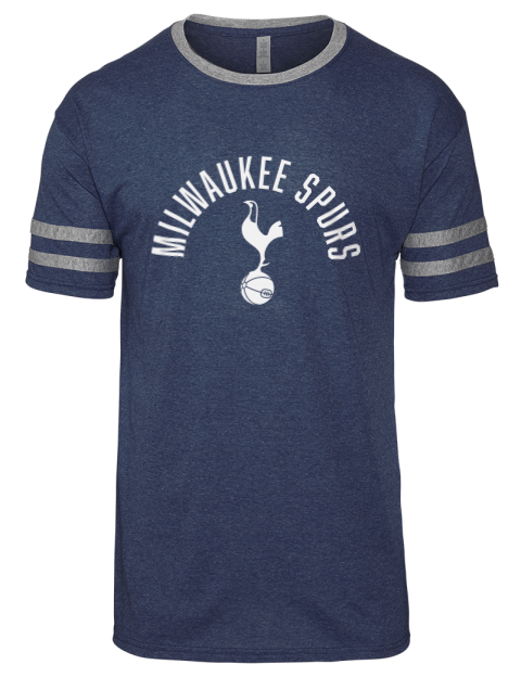 Arched Milwaukee Spurs Men's Tri-Blend T-Shirt | Swagsta