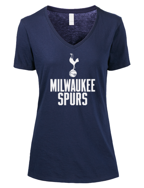 Full Stack Milwaukee Spurs Premium Ladies V-Neck T-Shirt | Swagsta