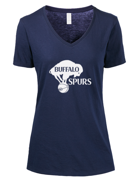Club Design Buffalo Spurs Premium Ladies V-Neck T-Shirt | Swagsta