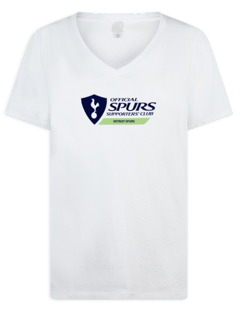 Official Detroit Spurs Premium Ladies V-Neck T-Shirt | Swagsta
