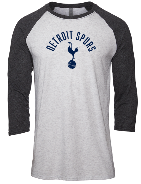 Classic Detroit Spurs Unisex Premium Three-Quarter Raglan T-Shirt | Swagsta