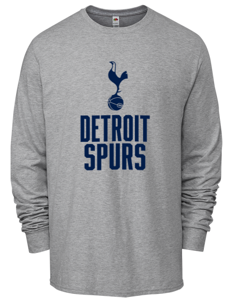 Stacked Detroit Spurs Men's Long-Sleeve T-Shirt | Swagsta