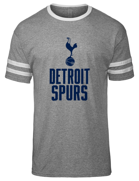 Stacked Detroit Spurs Men's Tri-Blend T-Shirt | Swagsta