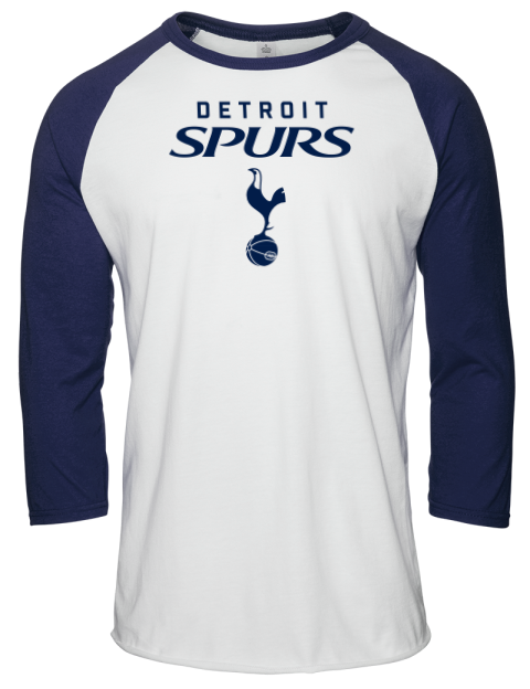 Classic Edition Detroit Spurs Unisex Premium Three-Quarter Raglan T-Shirt | Swagsta