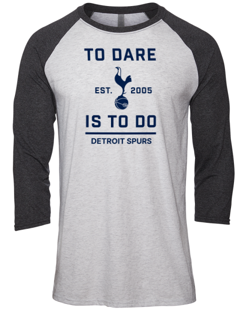 To Dare Detroit Spurs Unisex Premium Three-Quarter Raglan T-Shirt | Swagsta