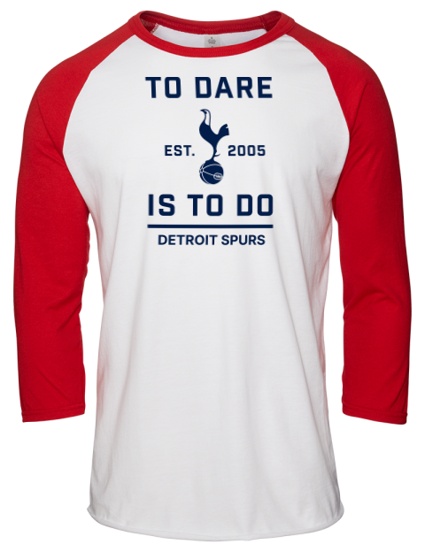 To Dare Detroit Spurs Unisex Premium Three-Quarter Raglan T-Shirt | Swagsta
