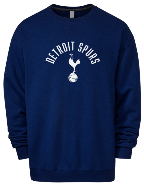 Arched Detroit Spurs Premium Unisex Crewneck Sweatshirt | Swagsta