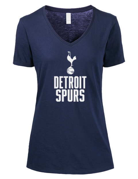 Full Stack Detroit Spurs Premium Ladies V-Neck T-Shirt | Swagsta