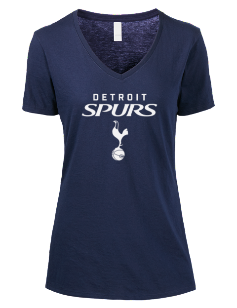 Special Edition Detroit Spurs Premium Ladies V-Neck T-Shirt | Swagsta