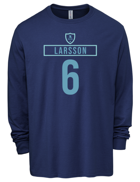 Away Jersey Adam Larsson Men's Premium Blend Long Sleeve-T-Shirt | Swagsta