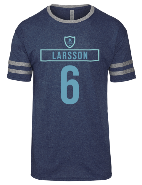 Away Jersey Adam Larsson Men's Tri-Blend T-Shirt | Swagsta