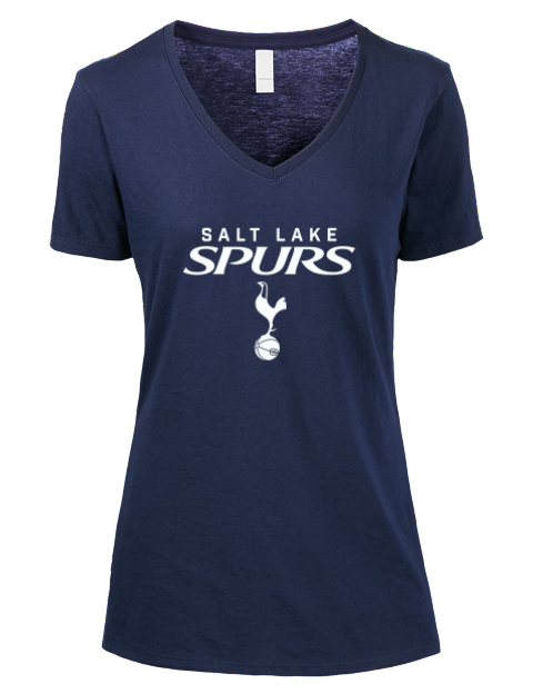 Full Stack Salt Lake City Spurs Premium Ladies V-Neck T-Shirt | Swagsta