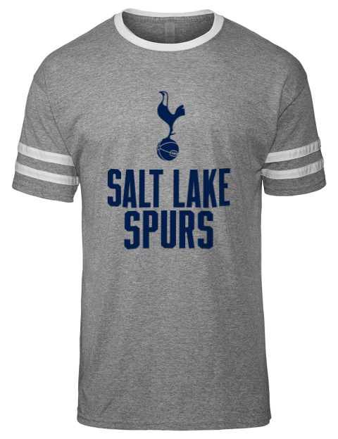 Stacked  Salt Lake City Spurs Men's Tri-Blend T-Shirt | Swagsta