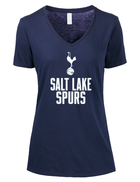 Full Stack Salt Lake City Spurs Premium Ladies V-Neck T-Shirt | Swagsta