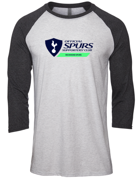 Richmond Spurs Unisex Premium Three-Quarter Raglan T-Shirt