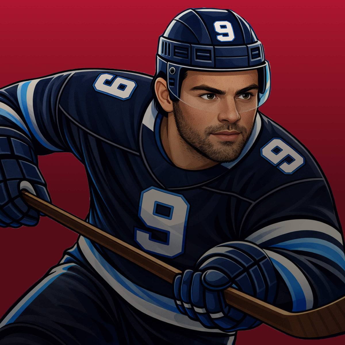 Alex Iafallo #9 apparel