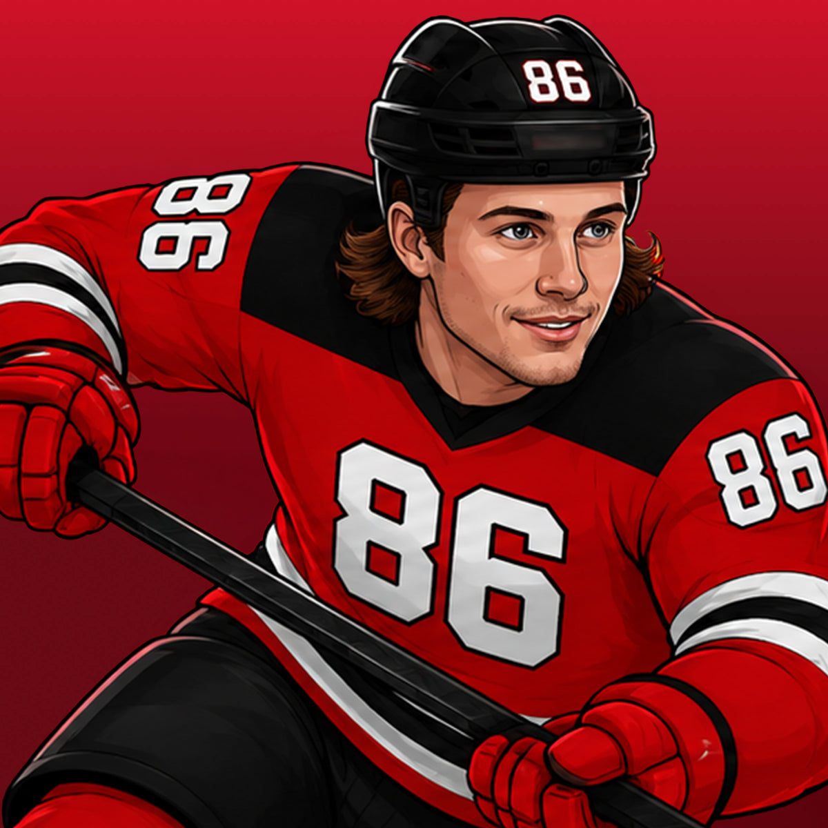 Jack Hughes #86 apparel