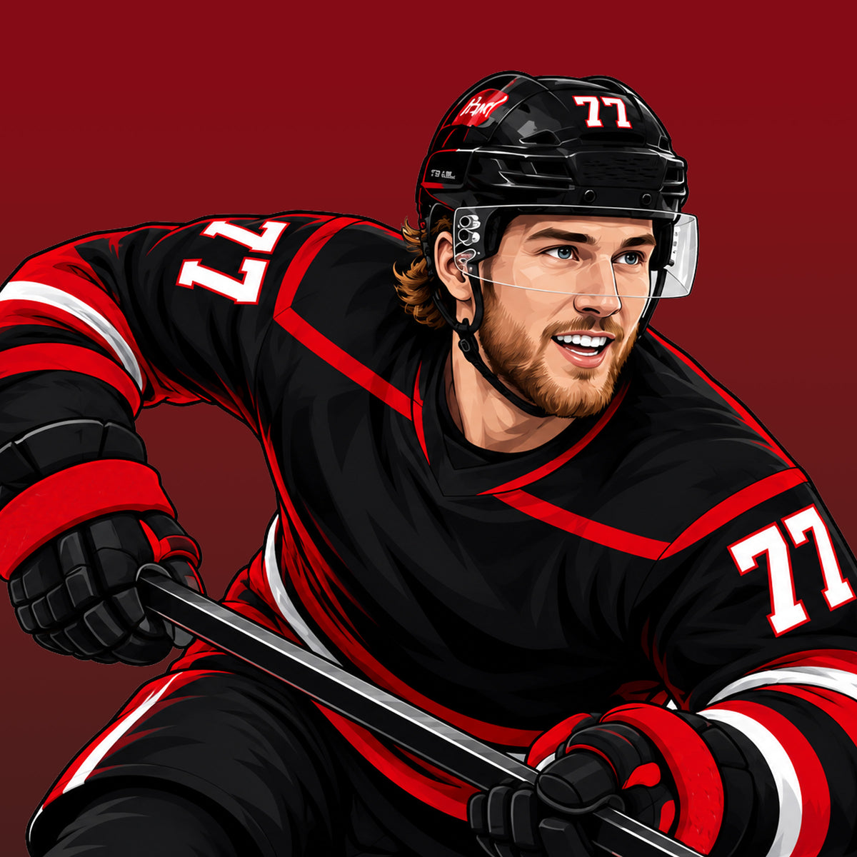Mark Jankowski #77 apparel